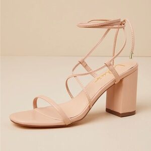 LULUS Nude high heel sandals